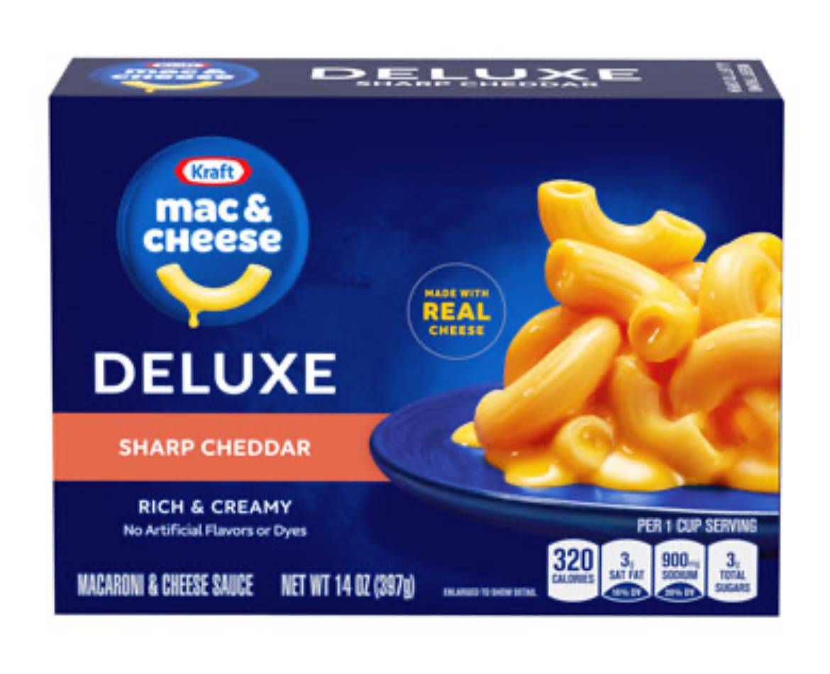Kraft Deluxe Mac & Cheese Sharp Cheddar 14 oz