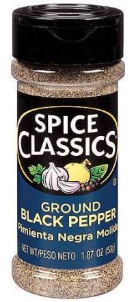 Spice Classics Ground Black Pepper 1.87 oz