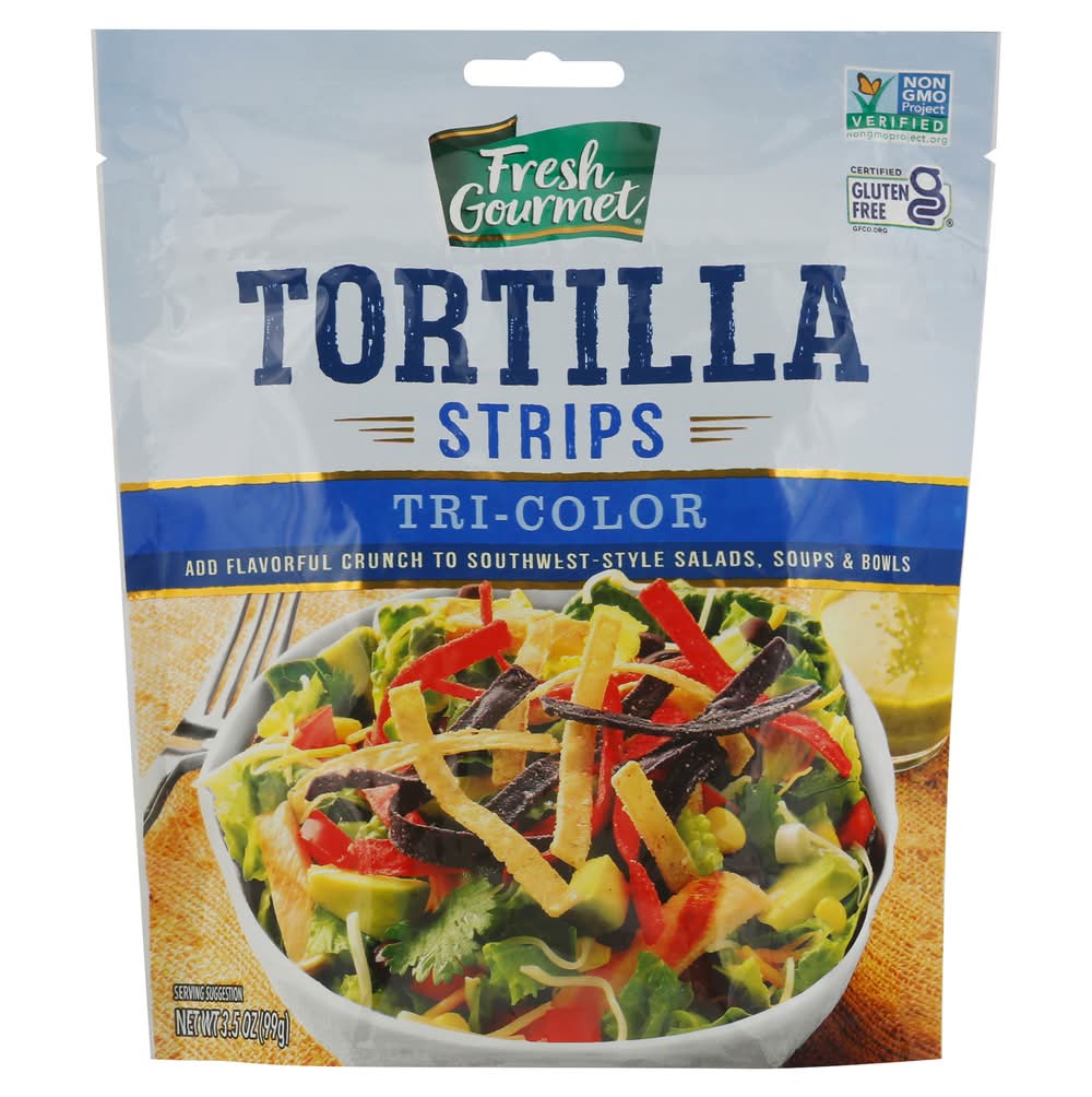 Fresh Gourmet Tri-Color Tortilla Strips 3.5 oz