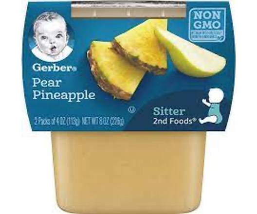 Gerber Pear Pineapple for Sitter 2-4 oz