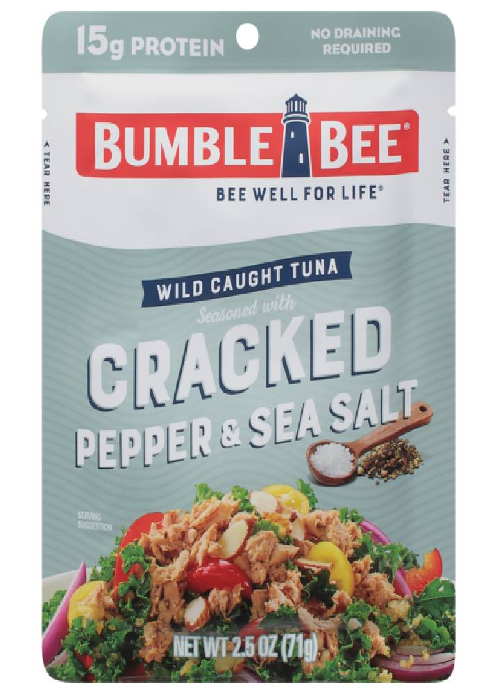 Bumble Bee Wild Caught Tuna Cracked Pepper and Sea Salt