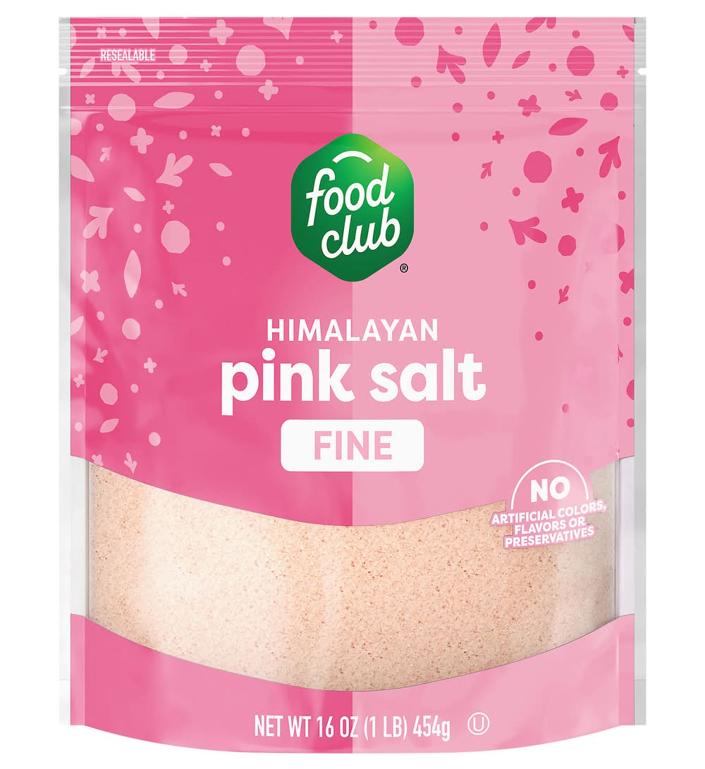 Food Club Fine Himalayan Pink Salt 1 lb