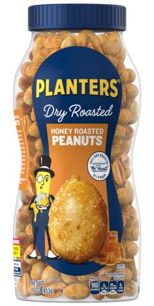 Planters Dry Roasted Honey Roasted Peanuts 16 oz