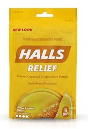 Halls Relief Honey Lemon