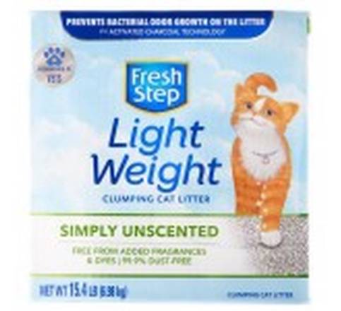 Fresh Step Lightweight Simply Unscented Clumping Cat Litter 15.4 lbs
