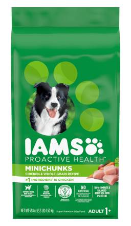 IAMS Proactive Health Minichunks Chicken & Whole Grain Dog Food 3.3 lbs