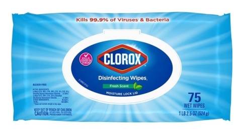 Clorox Disinfecting Wipes Fresh Scent 75 ct