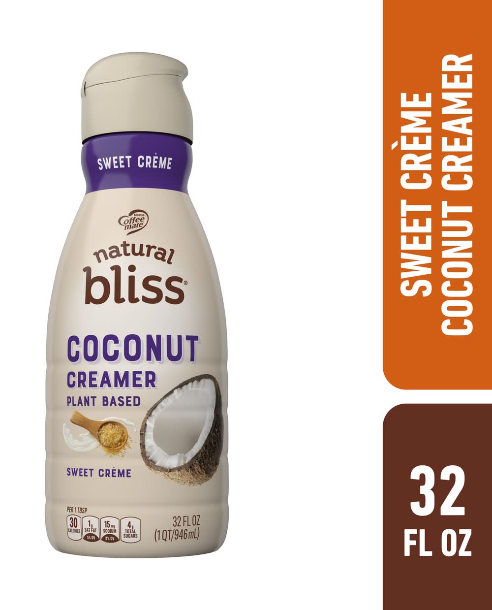 Natural Bliss Coconut Creamer Sweet Creme 32 oz 