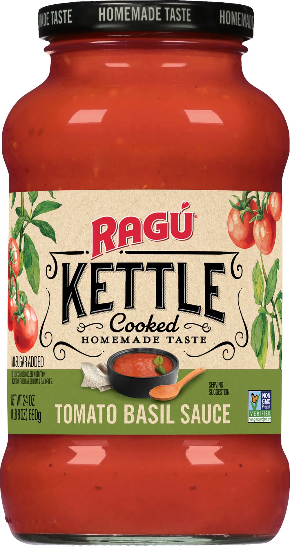 Ragu Kettle Tomato Basil Sauce 24 oz
