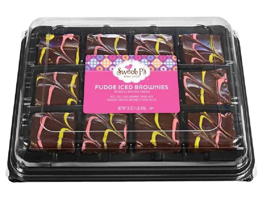 Sweet P's Fudge Iced Brownies 16 oz