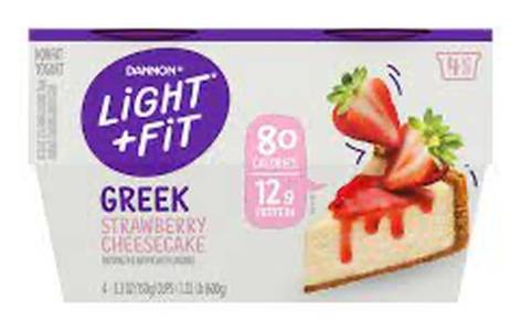Light + Fit Greek Strawberry Cheesecake Yogurt 4-5.3 oz