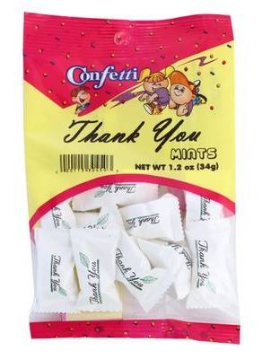 Confetti Thank You Mints 1.2 oz