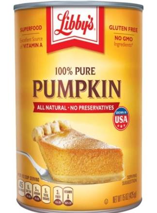 Libby’s 100% Pure Pumpkin 15 oz