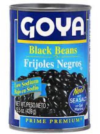 Goya Frijoles Bajo en Sodio / Black Beans Low Sodium 15.5 oz
