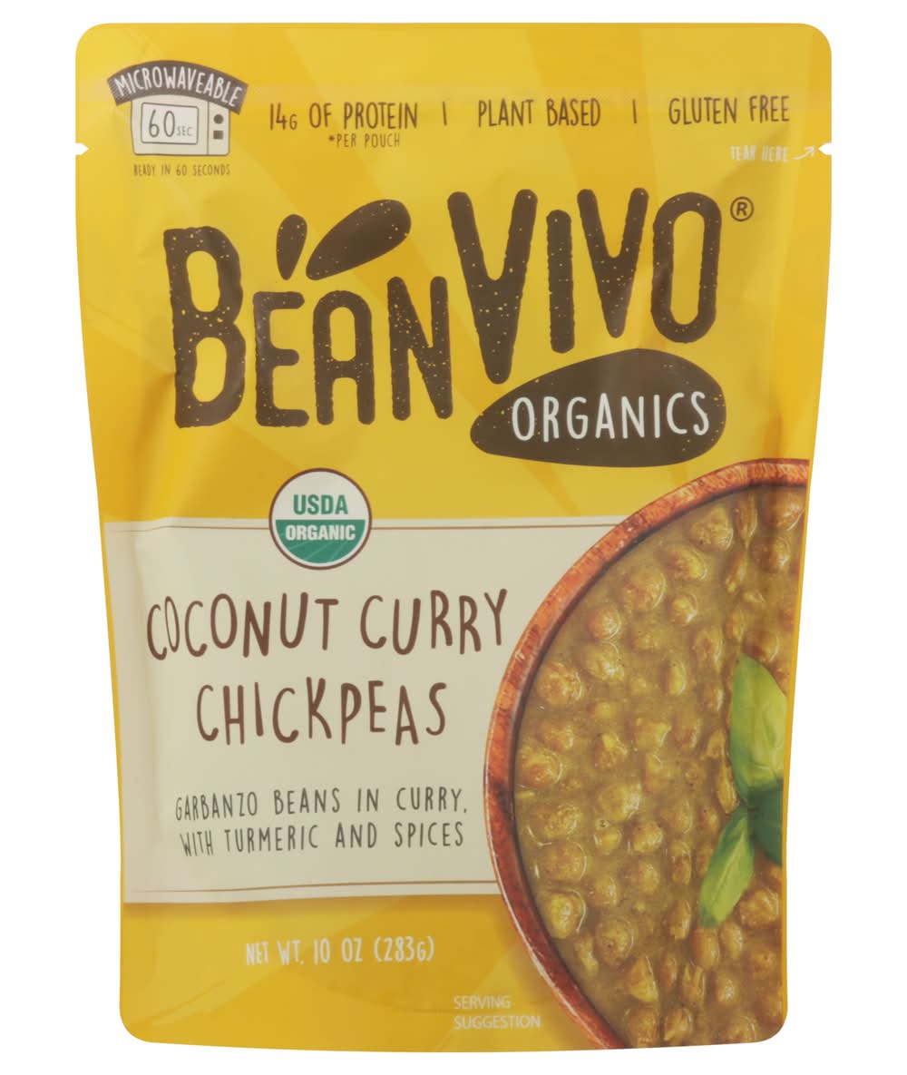 Bean Vivo Organics Coconut Curry Chickpeas 10 oz