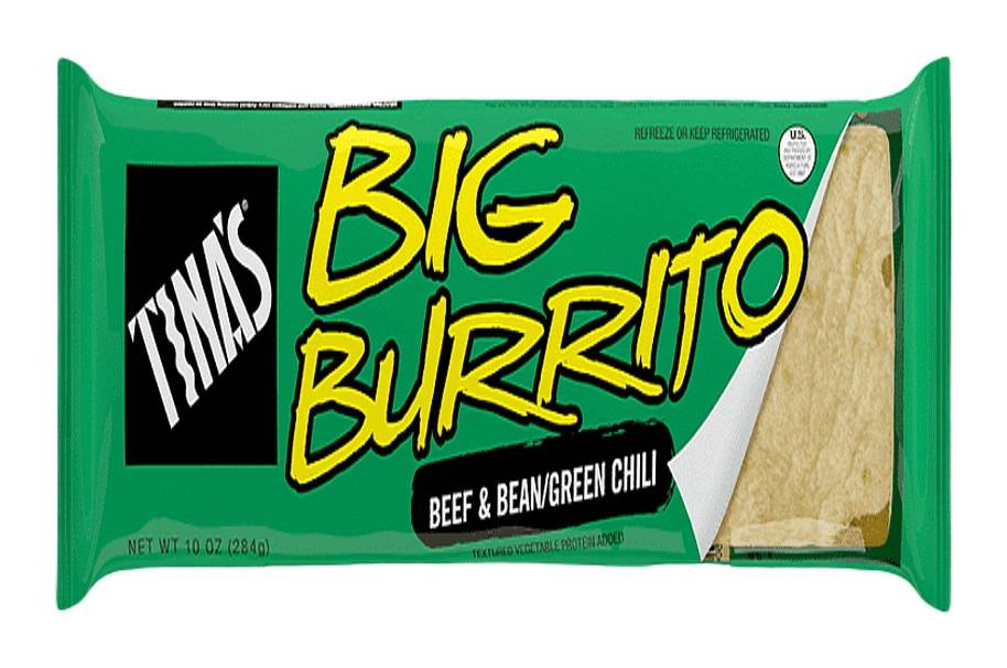 Tina's Big Burrito Beef and Bean with Green Chili