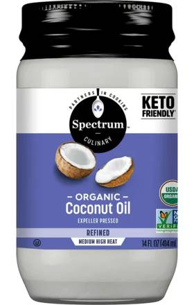 Spectrum Organic Coconut Oil Refined Expellier Pressed 14 oz