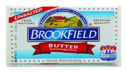 Brookfield Unsalted Butter / Mantequilla sin Sal 16 oz