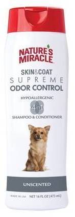 Nature’s Miracle Skin & Coat Odor Control Shampoo and Conditioner Unscented