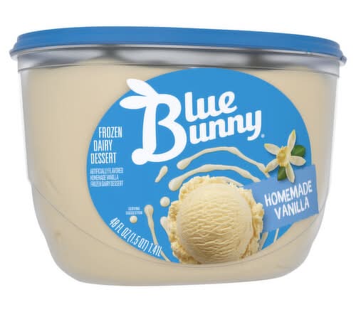 Blue Bunny Homemade Vanilla Ice Cream 46 oz