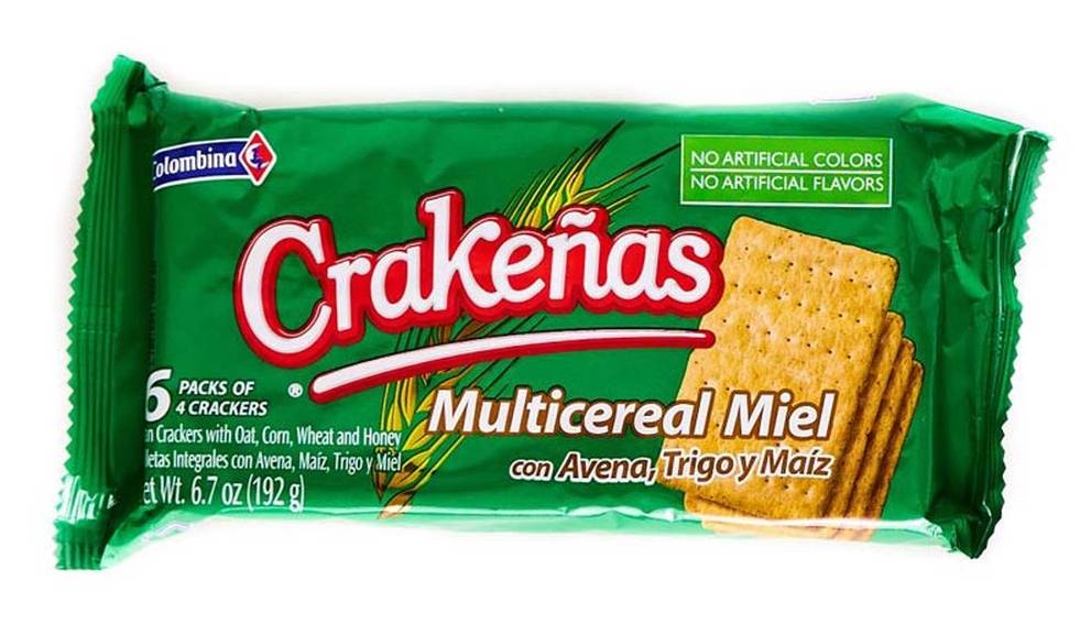 Colombina Crakeñas Multicereal Miel 6.7 oz