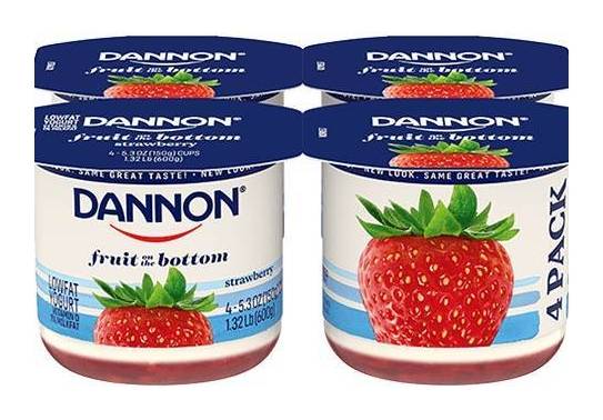 Dannon Fruit on the Bottom Strawberry 4-5.3 oz