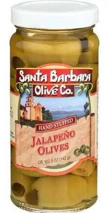 Santa Barbara Olive Co. Jalapeño Olives 5 oz