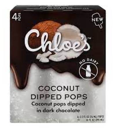 Chloe's Coconut Dipped Pops 4 ct