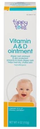 Tippy Toes Vitamin A & D Ointment 4 oz