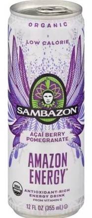 Sambazon Amazon Energy Acai Berry Pomegranate Low Calorie 12 oz