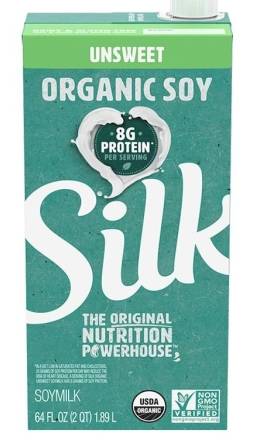 Silk Organic Unsweetened Soymilk 32 oz