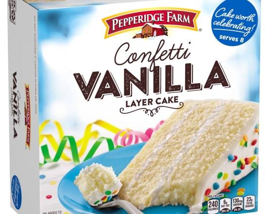 Pepperidge Farm Confetti Vanilla Layer Cake 19.6 oz
