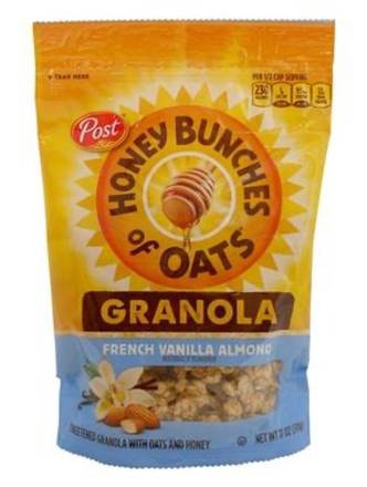 Honey Bunches of Oats French Vanilla Almond Granola 11 oz