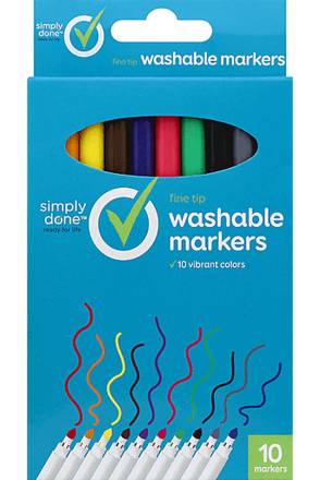 Simply Done Washable Markers 10 ct