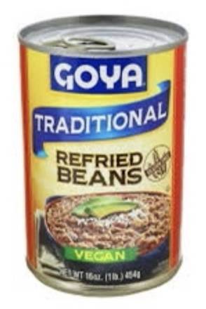 Goya Traditional Refried Beans Vegan 15 oz