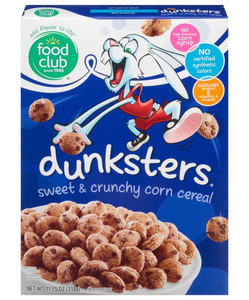 Food Club Dunksters Cereal 11.25 oz
