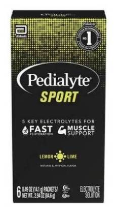 Pedialyte Sport Powder Lemon Lime 6-0.49 oz