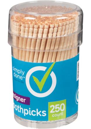 Simply Done Round Toothpicks / Palillos  250 ct
