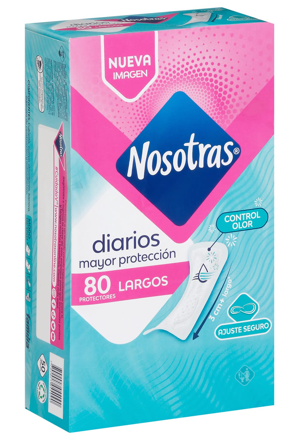 Nosotras Pantiliners Long 80 ct