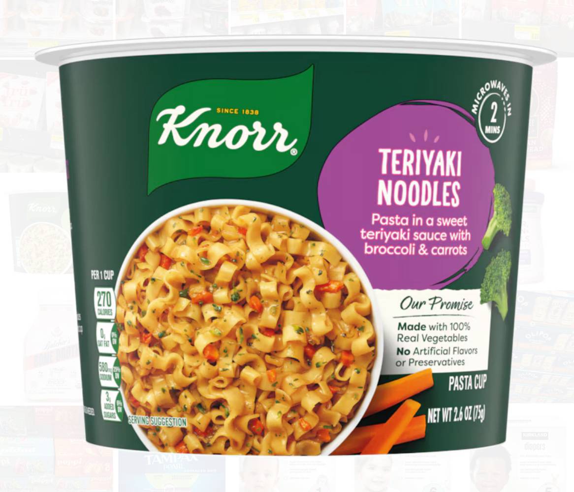 Knorr Teriyaki Noodles Pasta Cup 2.6 oz