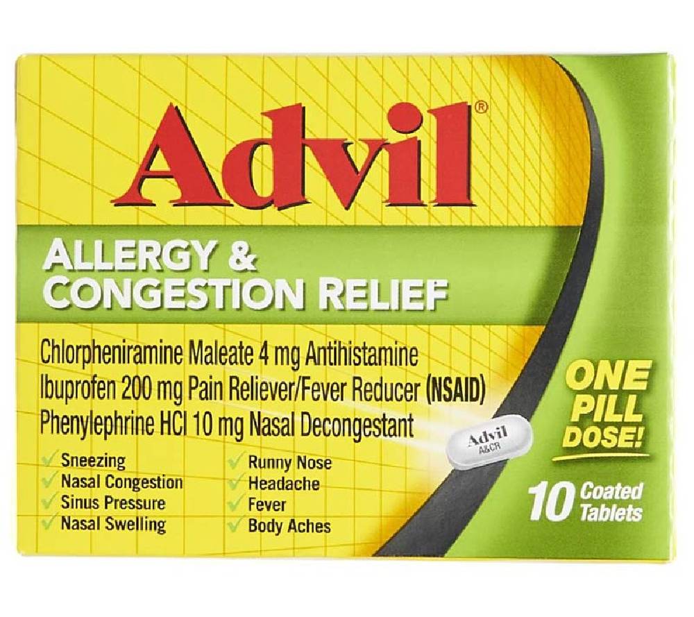 Advil Allergy & Congestion Relief 10 ct