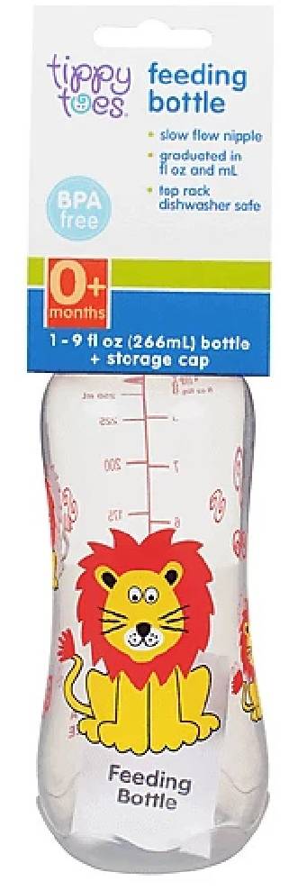 Tippy Toes Feeding Bottle Lion Themed 9 oz