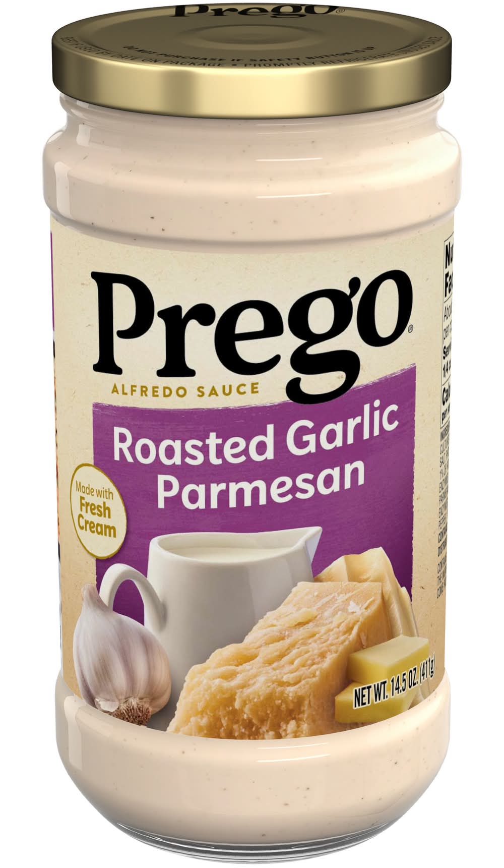 Prego Alfredo Sauce Roasted Garlic Parmesan 14.5 oz
