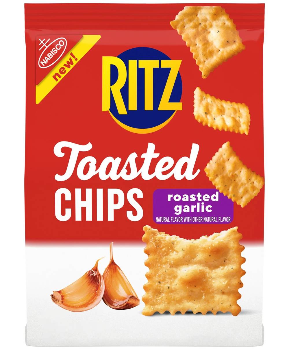 Ritz Toasted Chips Roasted Garlic 8.1 oz
