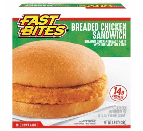 Fast Bites Breaded Chicken Sandwich 4.9 oz