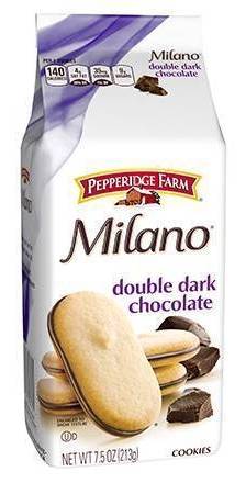 Pepperidge Farm Milano Double Dark Chocolate Cookies 7.5 oz