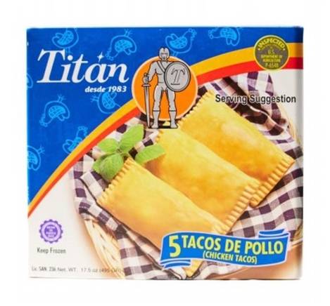Titan Tacos de Pollo 5 ct