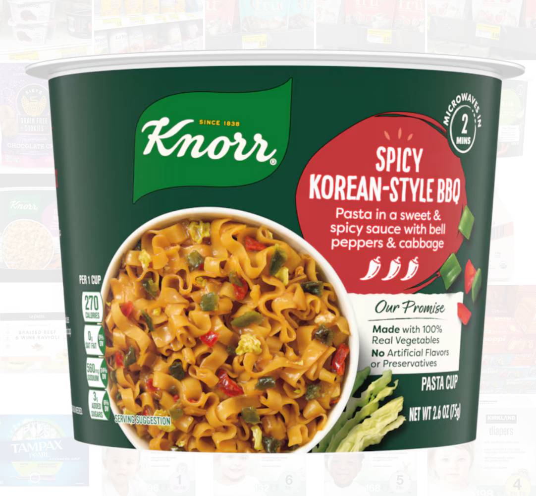 Knorr Spicy Korean-Style BBQ Pasta Cup 2.6 oz
