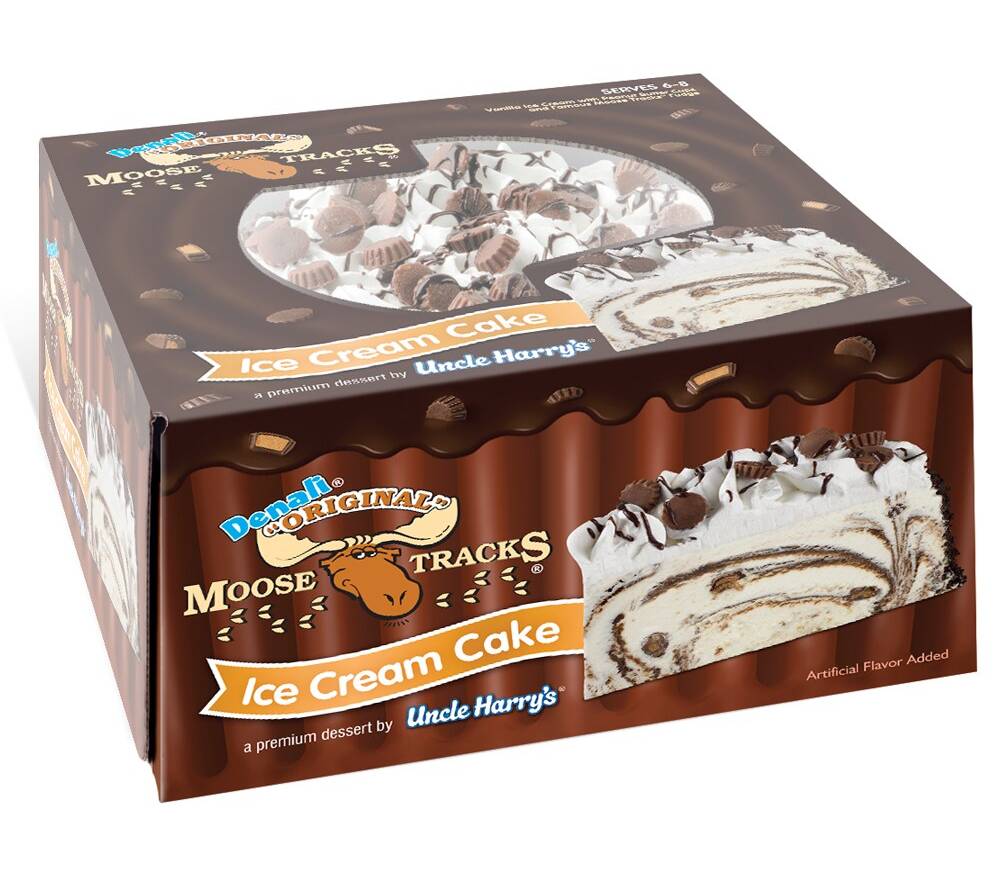 Uncle Harry’s Ice Cream Cake Moose Tracks 30 oz