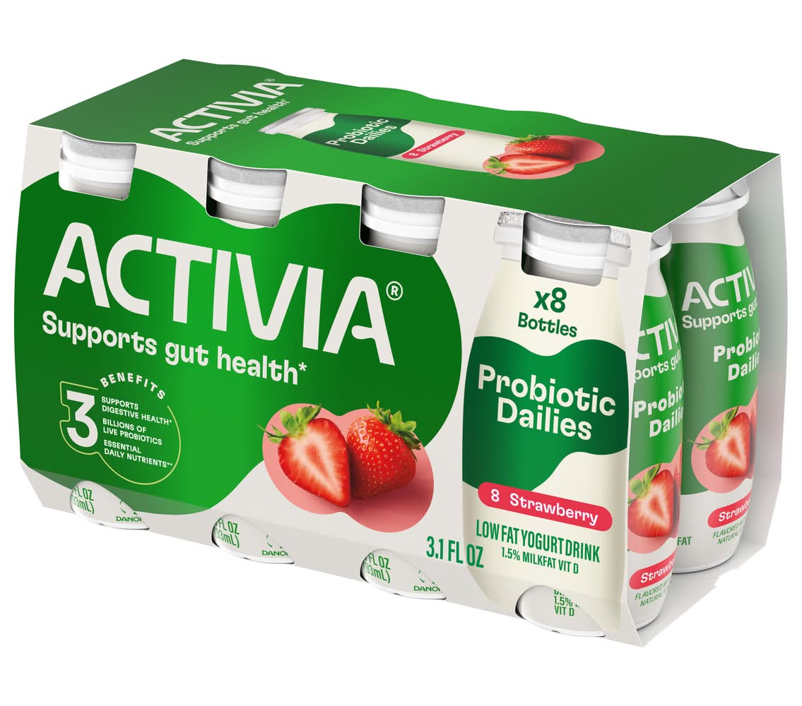 Activia Probiotic Dailies Strawberry 8-3.1 oz